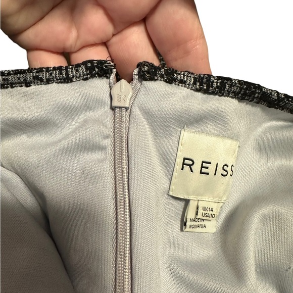 REISS Black Levanto dress in Sz 10. Completely lined. Very flattering fit. EUC - Picture 13 of 15